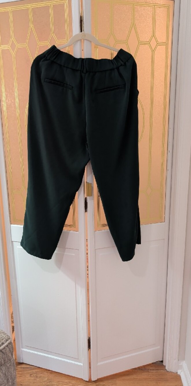 HALARA Dark Green Ladies Dress Pants - Tailored Pleat Trousers - Picture 5 of 5